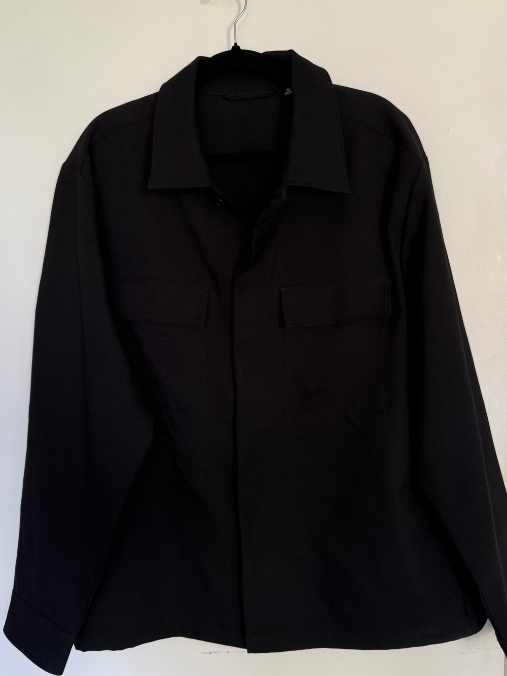 GU Men's Black Utility Shirt Jacket